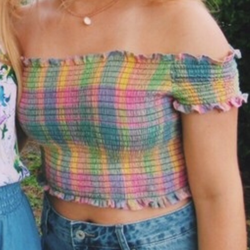 Urban Outfitters Multi Colored Crop Top